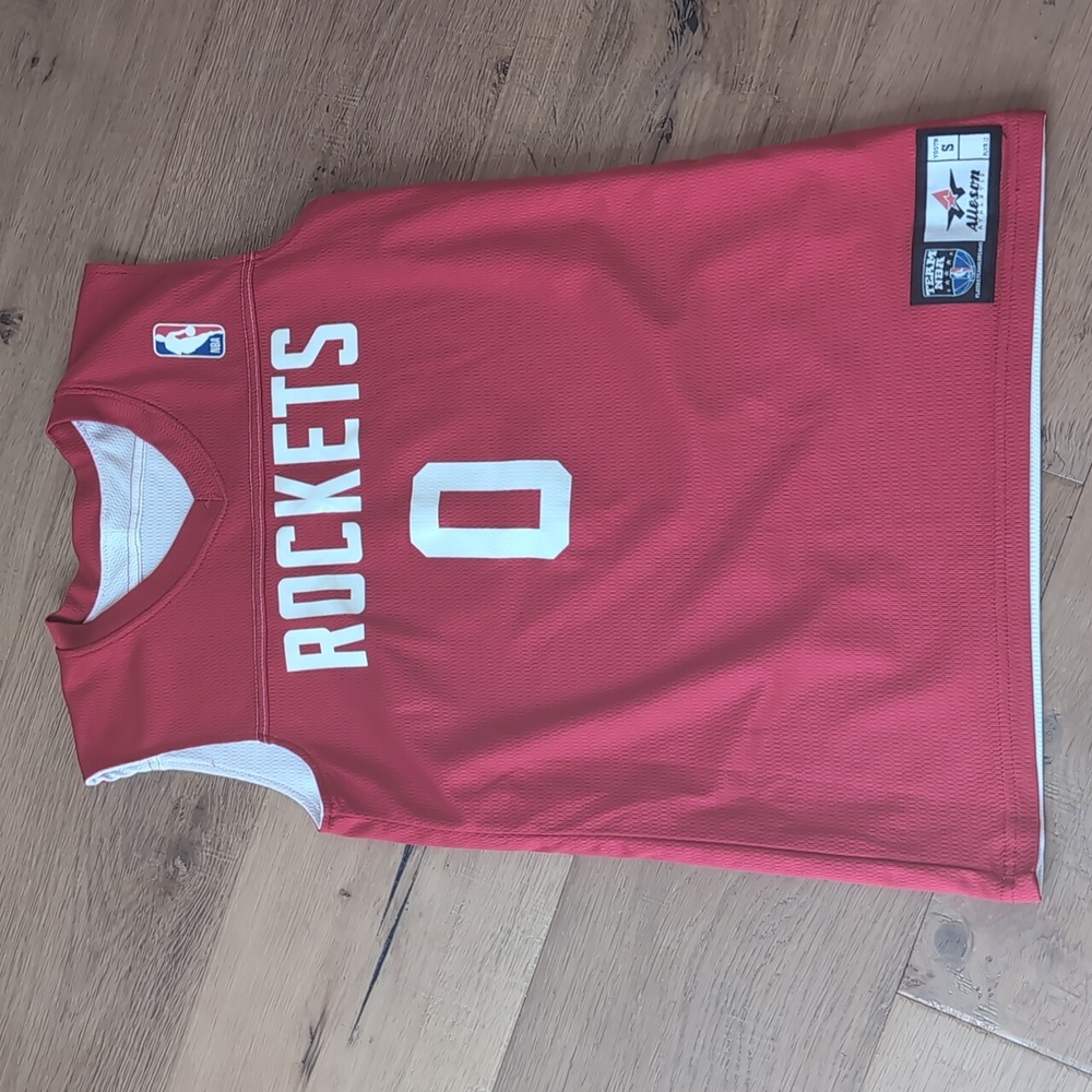 Red Houston Rockets Youth Basketball Jersey